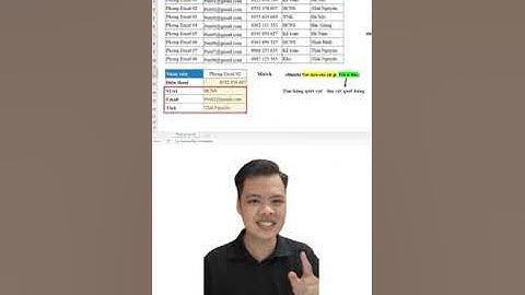 Hàm Vlookup kết hợp với hàm Match trong Excel