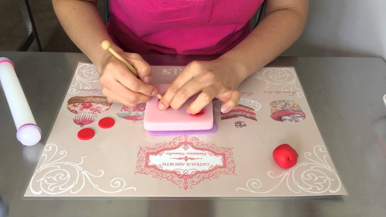 Como hacer un tulipán rápido con fondant