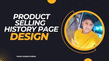 Web project Task 49 | Web Application Product Selling History Page | 1st year | Java Institute