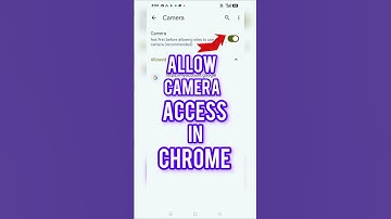 Allow Camera Access In Chrome 🥰#shorts #cameraaccess#vrial #chrome
