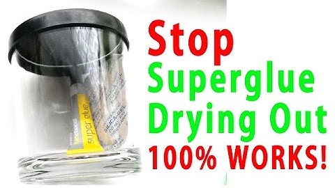 Useful Superglue (Cyanoacrylate) Hack! (stop it drying out Tip!) No mess!  No Fuss!