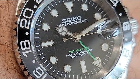 Seiko NH34 Mod Bruce Wayne GMT-Master | Rolex Homage