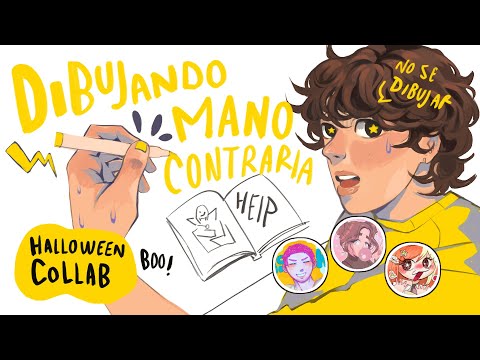 Drawing Challenge + Halloween Special Collab with @DibujaconAndy @spectra._ @pxlia229 💖💫🎨