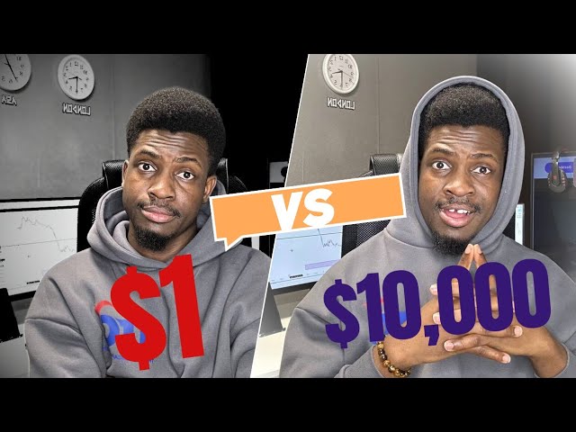 $1 VS $10,000 Trading Account (Best Trading Strategy 99.99% Accuracy)