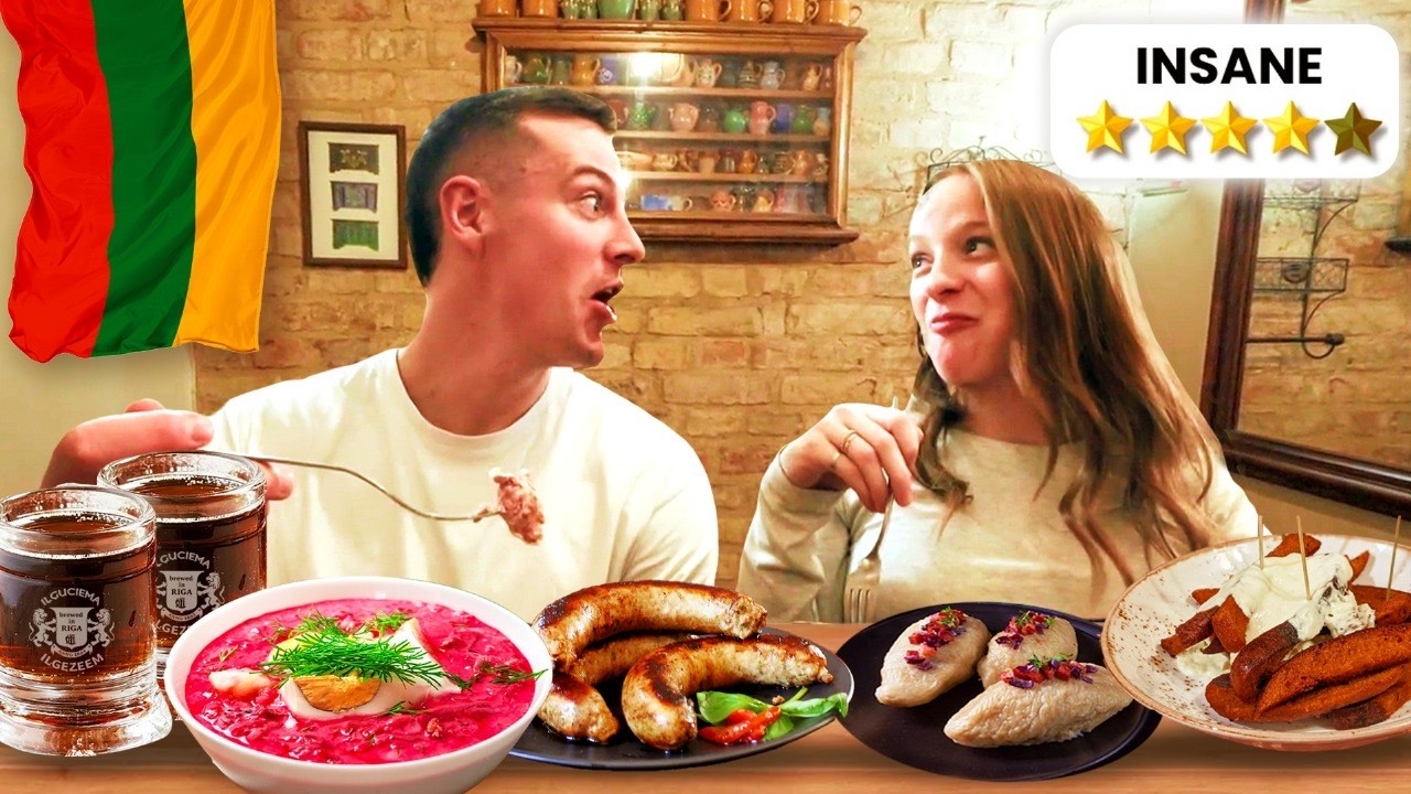 Americans Try Lithuanian Food for the FIRST TIME!