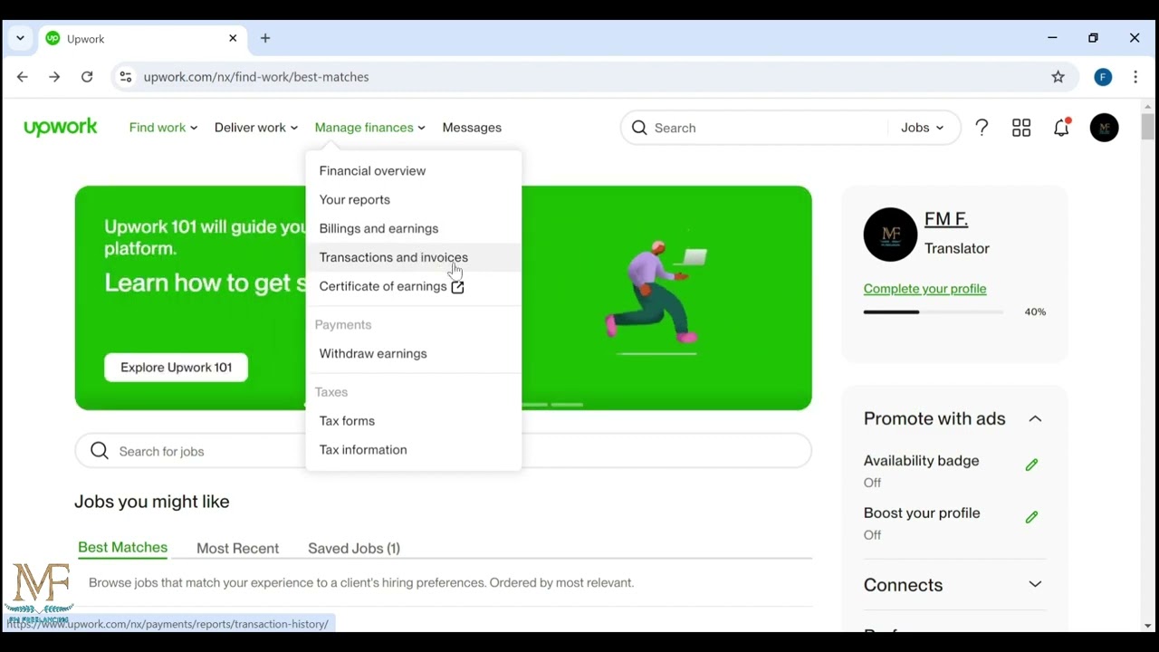 Full lesson and all feature about Upwork. How to work in Upwork?