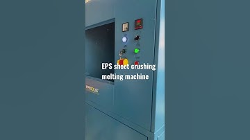 EPS sheet crushing melting machine #styrofoam #epsfoam #epefoam #foamblock #foammachine #foam