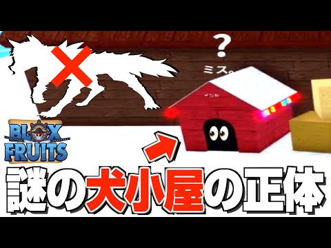 Roblox Fruits] The mysterious doghouse in the old world is