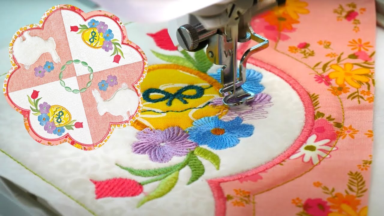 How to Embroider an Easter Table Centre - Sweet Pea's March KISS