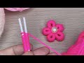 Amazing Woolen Flower Ideas with Cotton buds | Super Easy Woolen Flower Making.