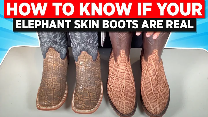 How To Know The Difference Between Real And Print Elephant Skin Boots