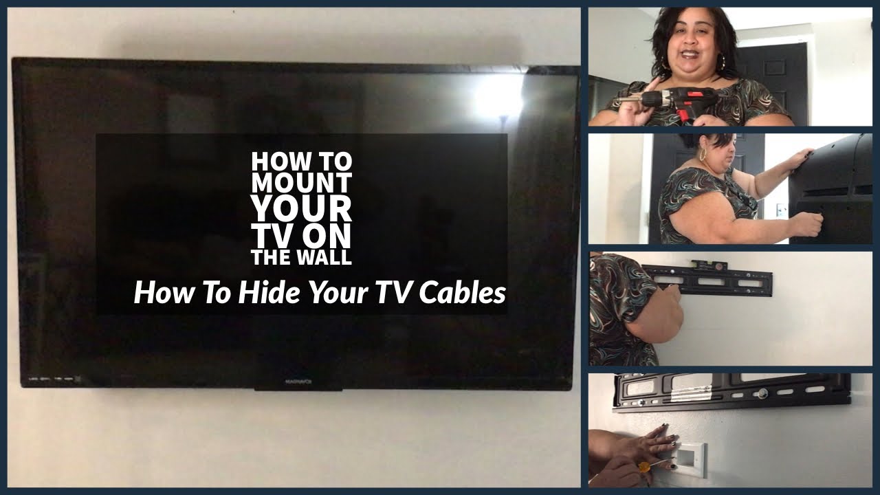 How to Mount Your TV & Hide Your TV Cables | Step by Step | Great For ...