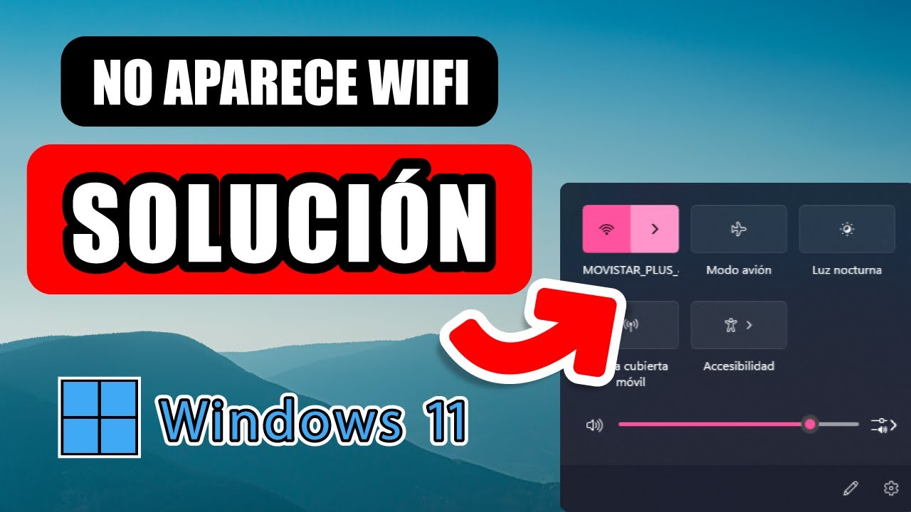 No Aparece Opción de WiFi en Windows 11 SOLUCION - YouTube