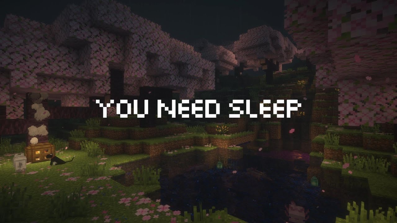 you’re safe here… even during the storm… (minecraft rain, thunder, soft fire)