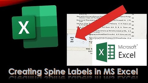 Creating Spine Labels | Urdu Arabic Spine Labels by using MS Excel | KoHa Tricks | Thursday Minutes