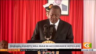 President Uhuru Kenyatta has warned the judiciary against being held at ransom