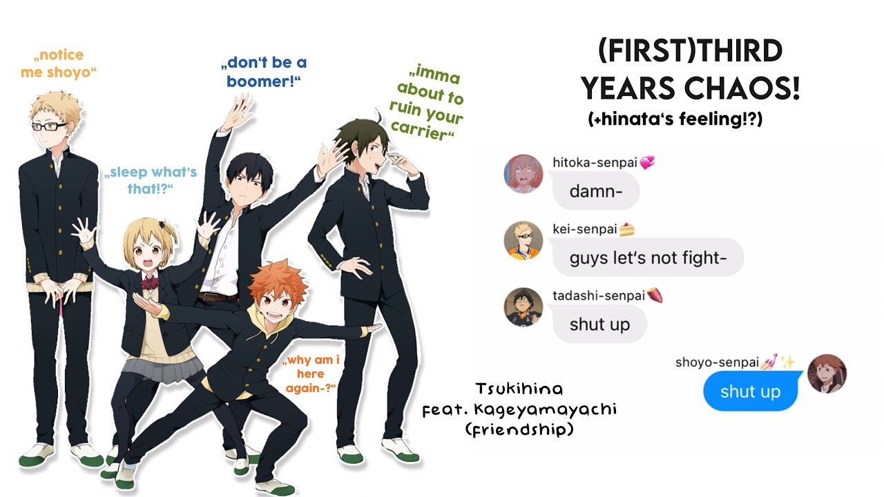 (First)Third years chaos!(WRONG CHAT!)|Tsukihina|Haikyuu|Bakashimaa