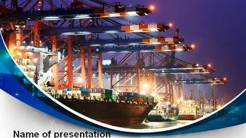 Port Of The Seas PowerPoint Template by PoweredTemplate.com