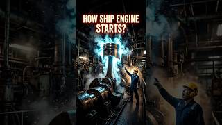 How Ship Engines Start Without a Key 😨 #ship #engine #science