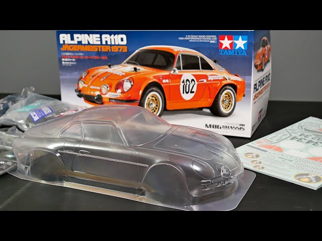 Unboxing Tamiya ALPINE A110 JAEGERMEISTER - M06 - YouTube