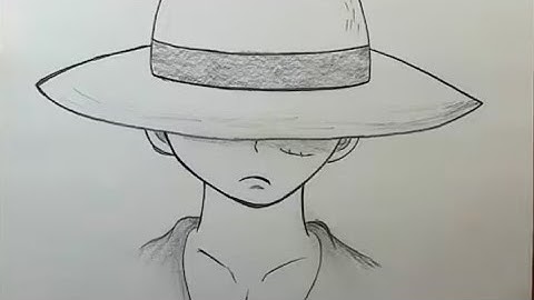 Luffy pencil sketch drawing painting colouring video /How to draw luffy easy sketch art #artsypriyaz