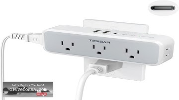 Multi Plug Outlet Extender USB C Wall Charger TESSAN Wall Plug Splitter Review