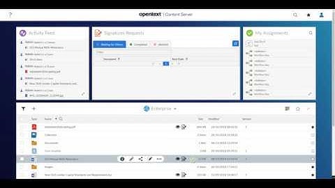 OpenText Content Server DocuSign with SmartUI integration