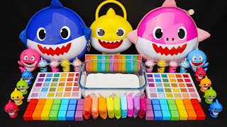 2 Hour Satisfying Slime !🌈Baby Shark Mixing Random Cute Slime | Baby Shark Slime Mixing🌈ASMR