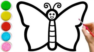 menggambar kupu-kupu untuk anak-anak gambar untuk anak-anak