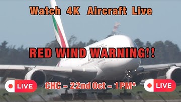RED WIND WARNING! Watch 4K Aircraft Live - from the Aero Club