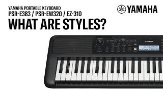 Yamaha Portable Keyboard PSR-E383 / PSR-EW320 / EZ-310  Style Video 1