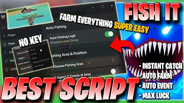 Fish It Script *NO KEY* – Auto Farm, 99X Speed, Fishing, Any Rod, Max Luck, | & MORE ROBLOX 2025 ✅