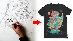 How I design a T Shirt - Clothing Art Tutorial
