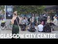 A Busy Walk Through Glasgow City Centre | Scotland