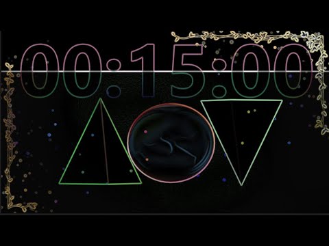 ❌ No Copyright - 3D ⏰ 15 Second Countdown Timer With Sound 32 -  Free Background Video 免費下載倒數計時器