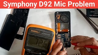 Symphony D92 Mic Line missing // Symphony D92 mic solution