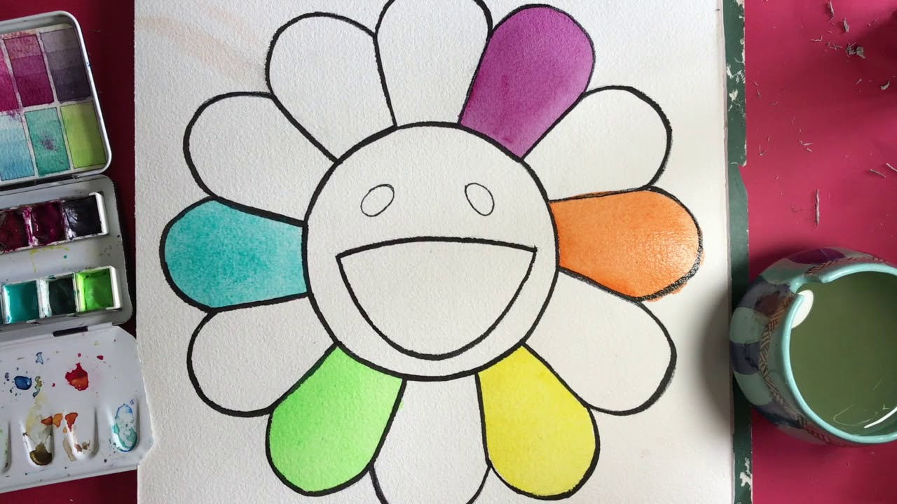 How to Draw Murakami Flowers