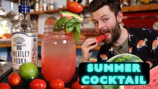 A Refreshing Watermelon and Tomato Cocktail Recipe | Farmers Punch Recipe | OTK After Hours
