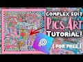 complex edit on PicsArt tutorial (NO IBIS!) #complexedit #kpopedit #picsartedit