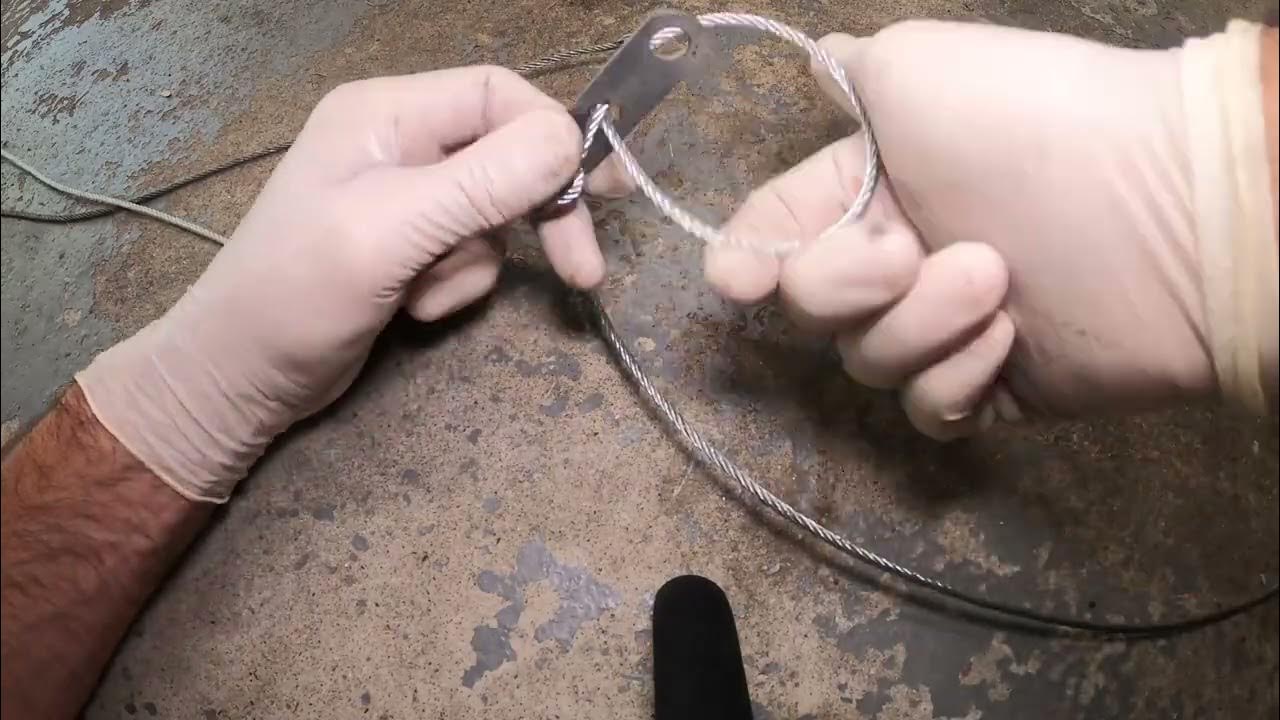 how to replace my broken garage door cable YouTube