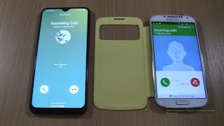 Double Over the Horizon Incoming call at the Same Time Samsung Galaxy A30s+S4 Yellow cover screenshot 5