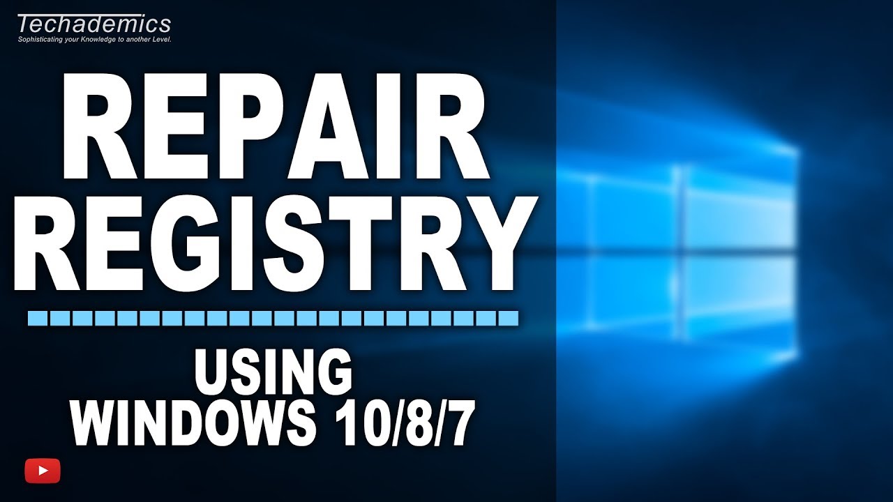 windows registry repair in win 10