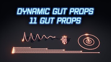 Dynamic Gut Props: 11 Skeletal mesh for UE4 and UE5