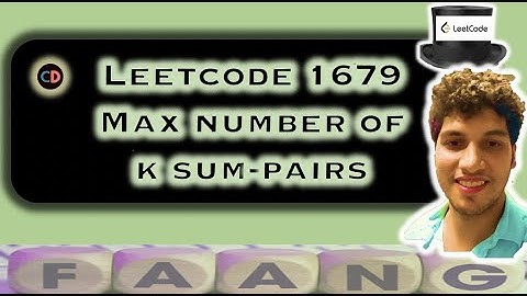 Max Number of K-Sum Pairs | Leetcode 1679 | Live coding session