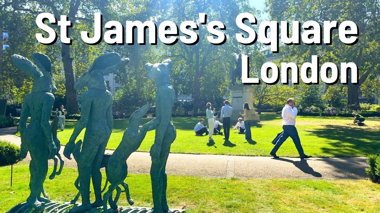 LONDON St James's Square 🇬🇧 Private Garden Tour 4K