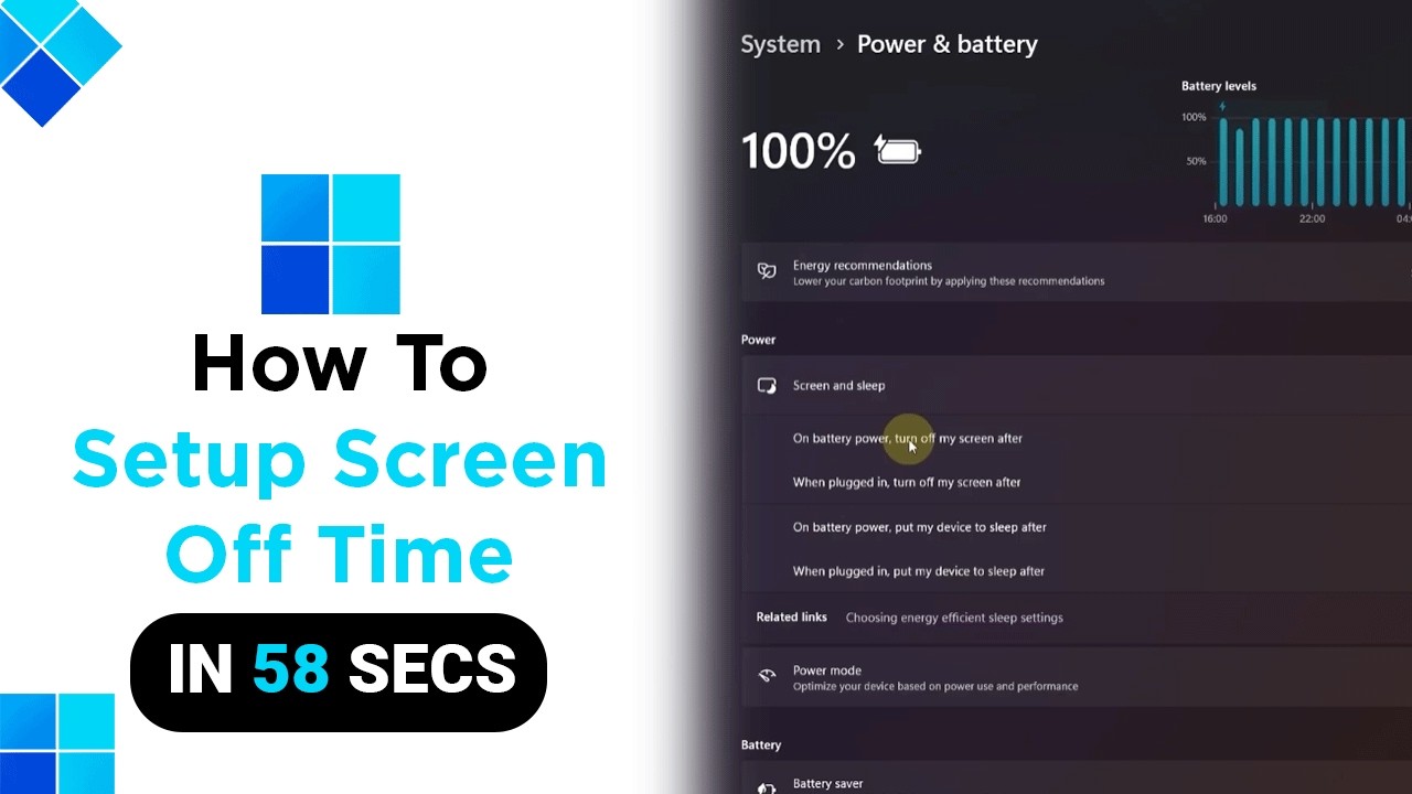 How to Setup Screen Off Time on Windows [NEW] - YouTube