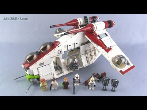 Forud type Akkumulering udledning LEGO Star Wars 75021 Republic Gunship set Review! - YouTube