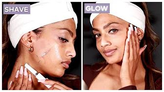 SHAVING MY FACE FOR INSTANT CLEAR SKIN