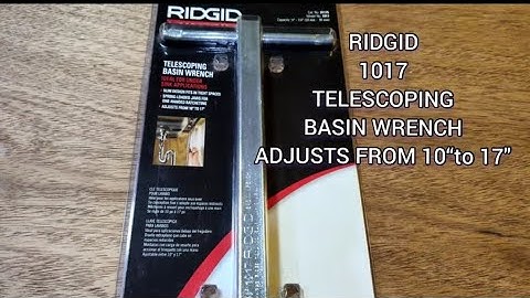 V.639 RIDGID MODEL NO.1017 TELESCOPING BASIN WRENCH,MADE IN USA.