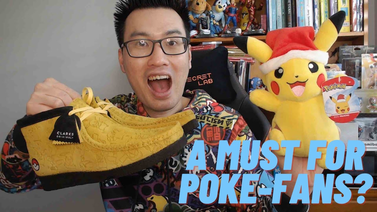 Clarks Originals Pokemon Collection Wallabee Boots Collab Clarks | vlr ...